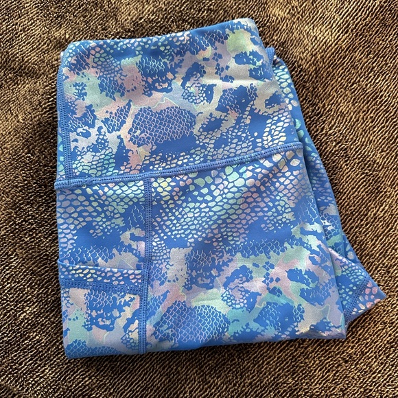 CVG XS Full Length Blue Glisten Leggings - Picture 5 of 7